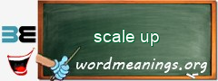 WordMeaning blackboard for scale up